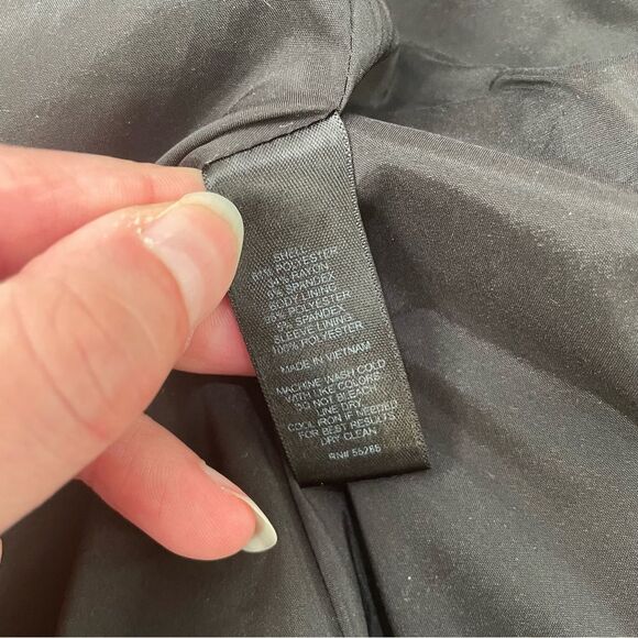 Express Gray Plaid Blazer Jacket with Elbow Pads Size 2 - Picture 8 of 11